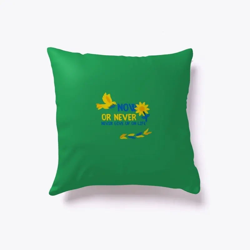 Now Or Never Pillow by Christina