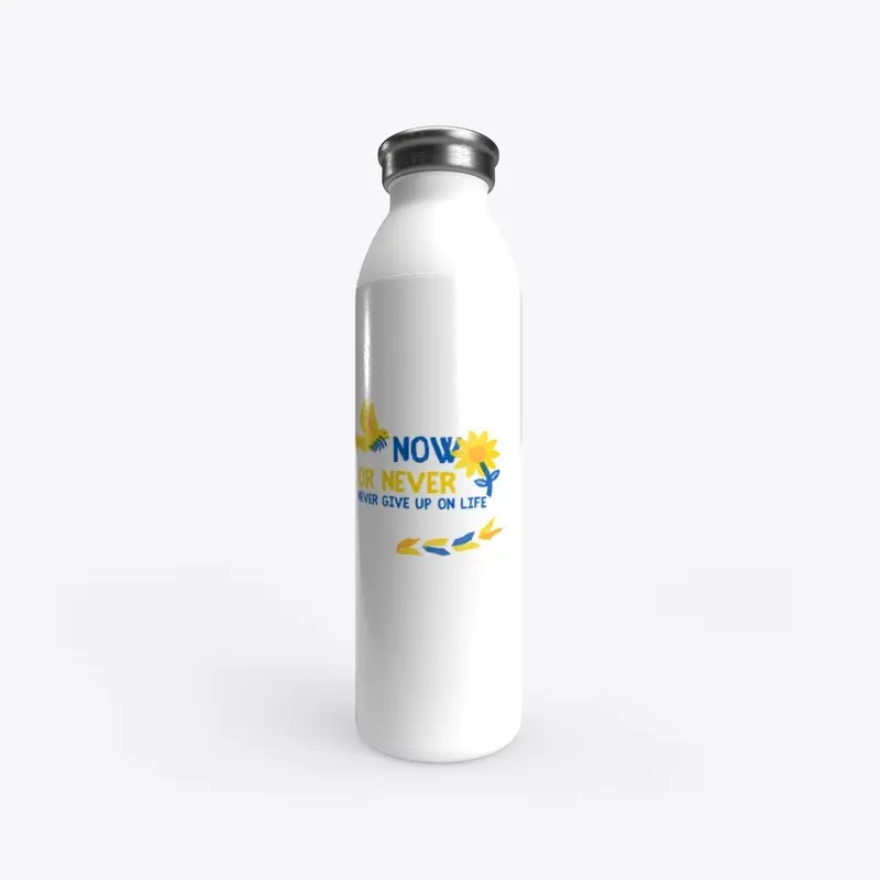 Now Or Never stainless water bottle