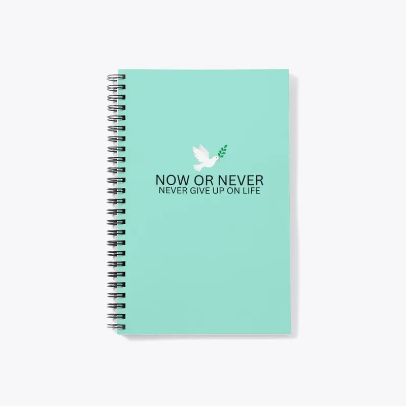 Now Or Never note book by Christina